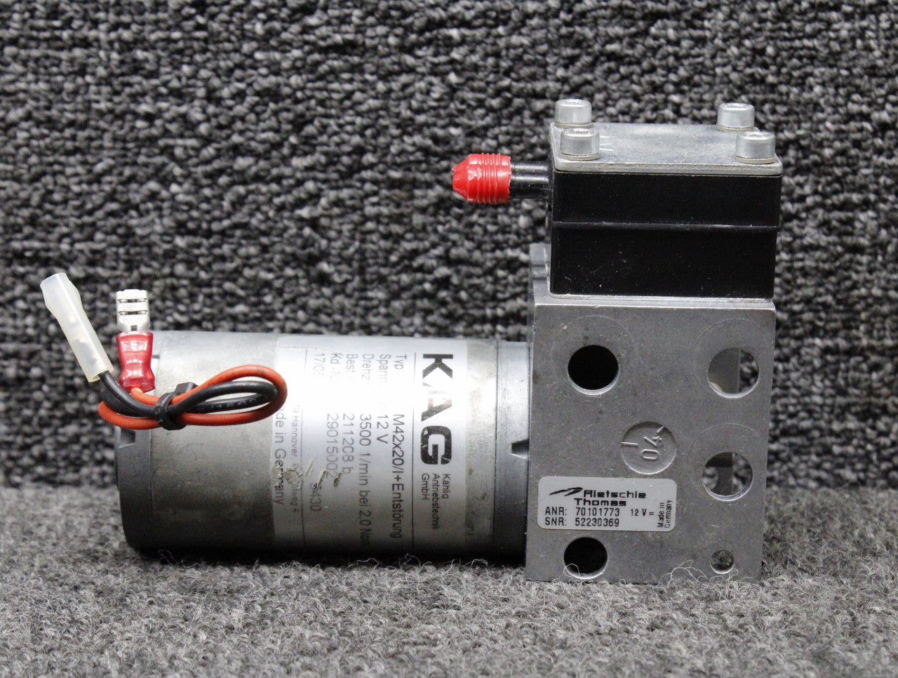 M42x20/I KAG Door Seal Pump Assembly (Volts: 12) – BAS Part Sales
