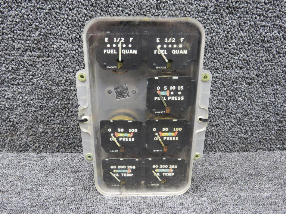 764-430 Piper PA-23-160 Instrument Gauge Cluster Assembly