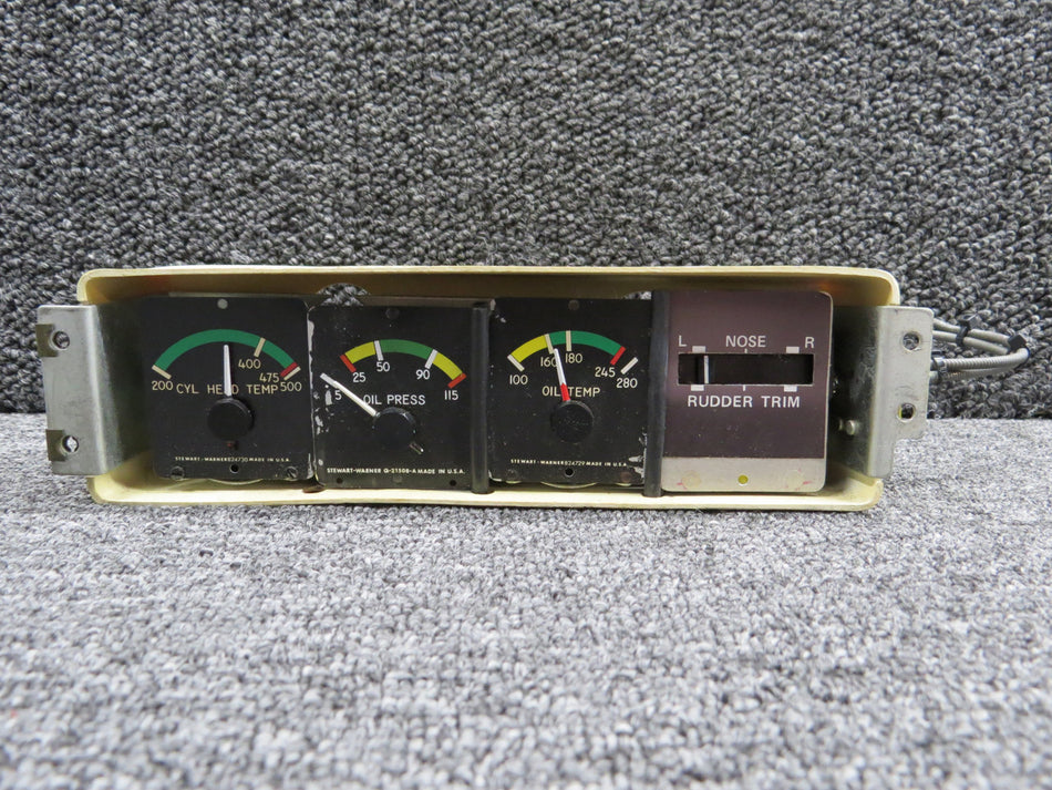 873002-S6 Stewart-Warner Instrument Gauge Cluster Assy