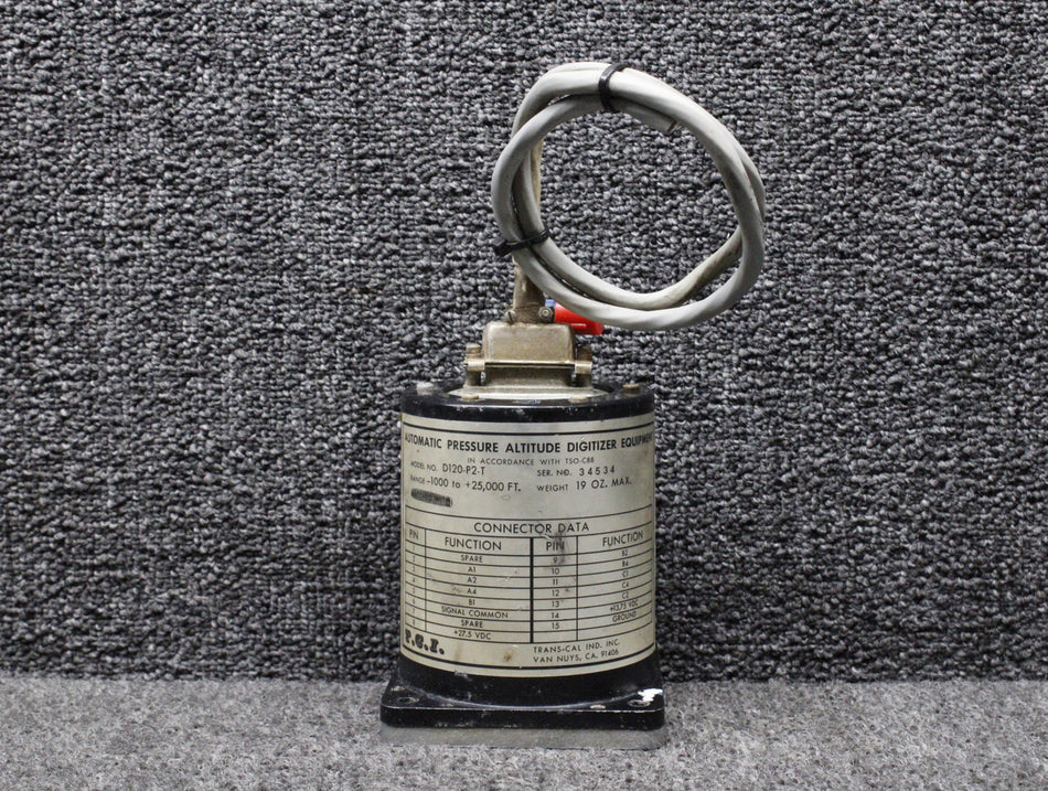 D120-P2-T (Alt: 5125-P3) Trans-Cal Automatic Pressure Altitude Digitizer