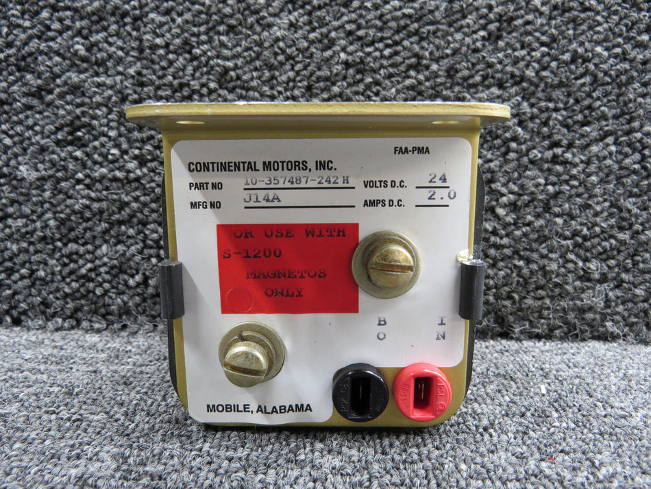 10-357487-242H (Alt: J14A) Continental Motors Starting Vibrator Assembly (V: 24)
