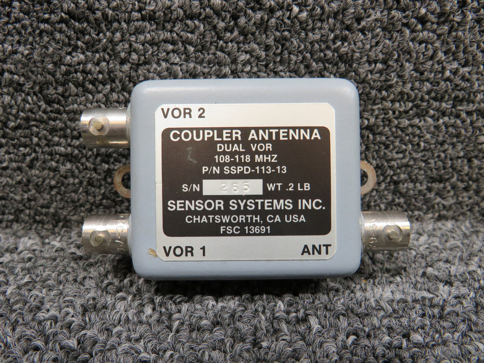 SSPD-113-13 Sensor Systems Dual VOR Coupler Antenna
