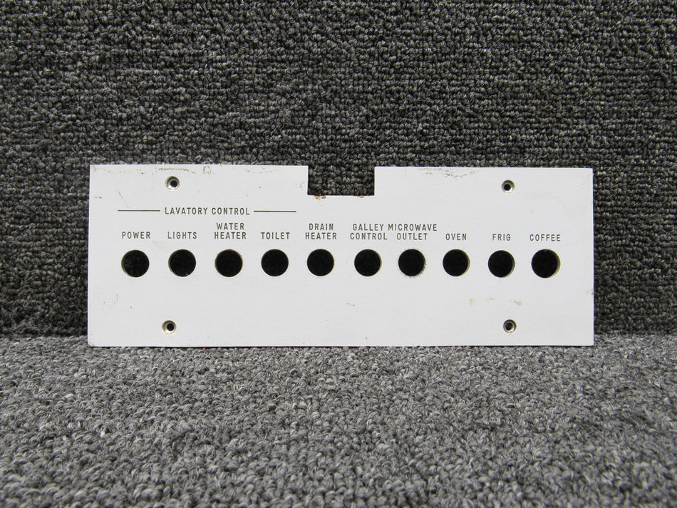 Hawker BAE 125-800A Lavatory Control Circuit Panel