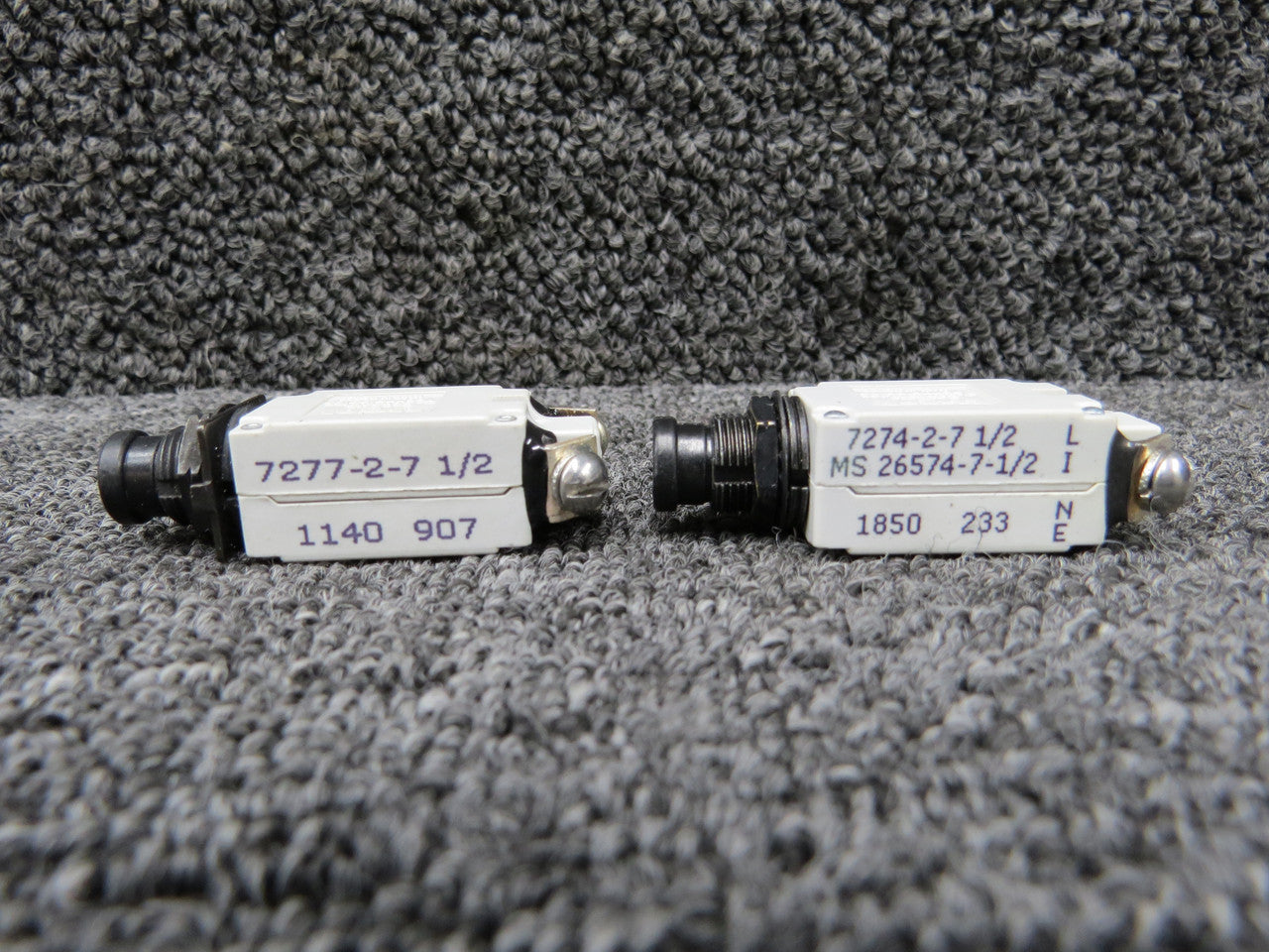7277-2-7.5, 7274-2-7.5 Klixon Circuit Breakers Set of 2 (Amps: 7.5