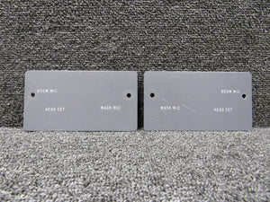 Hawker BAE 125-800A Headset Microphone Panels LH and RH