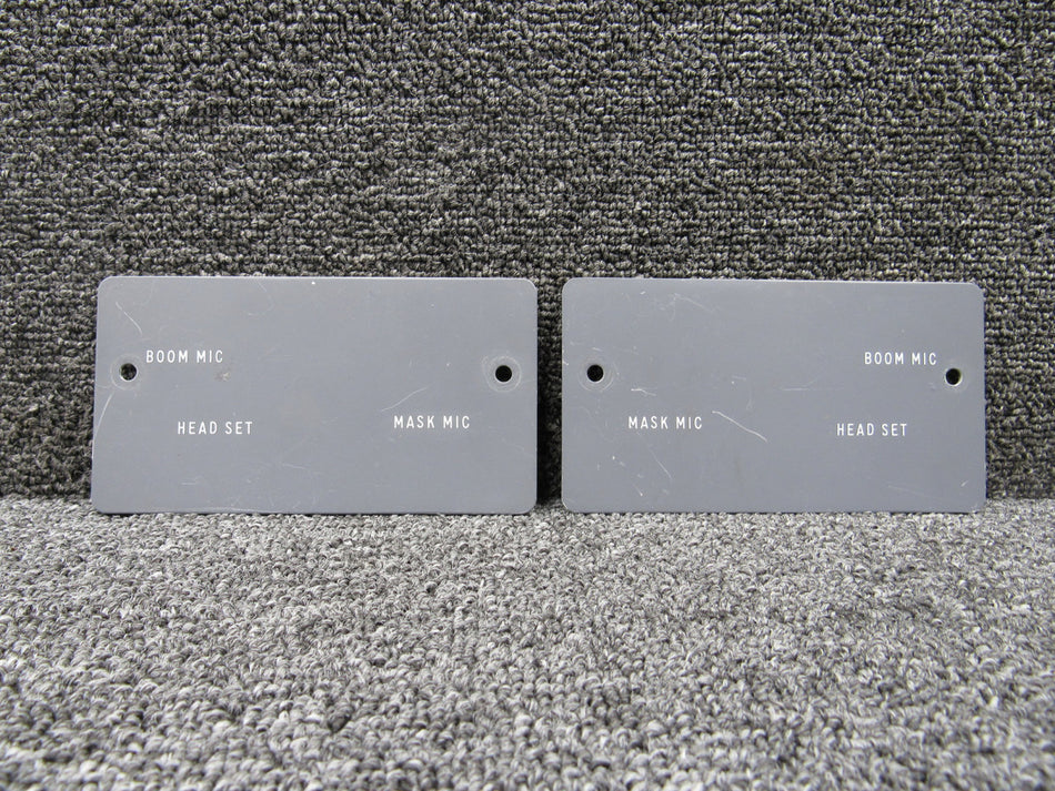 Hawker BAE 125-800A Headset Microphone Panels LH and RH