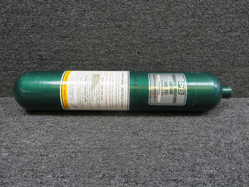 176965SMB3 Puritan Bennett Aviators Breathing Oxygen Cylinder Assembly (1800 PSI)