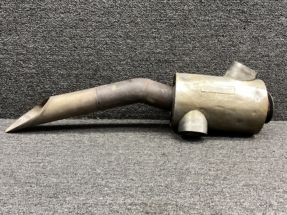 492-7, 35-950004-7 Hanlon & Wilson Exhaust Muffler Assembly LH w Tailpipe