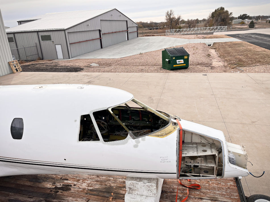 Cessna Citation 650 Fuselage with Bill of Sale, Airworthiness, Tag, and Logs
