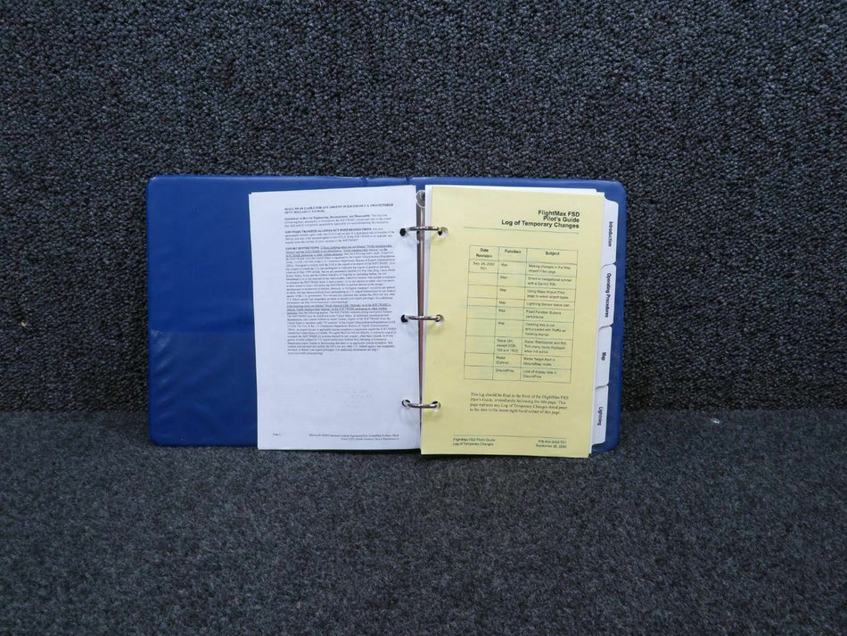 600-0053 2000 Flight Max Flight Situation Display Pilots Manual (C20)