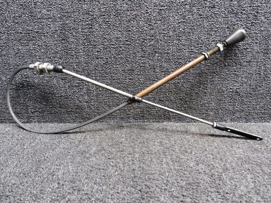 650220-501 Mooney M20C Cowl Flap Control Cable Assembly (Length: 38”)
