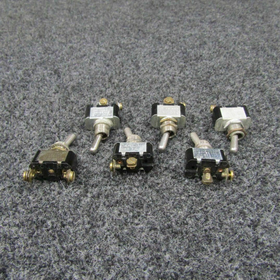 Carling Toggle Switch Set of 6 (C20) BAS Part Sales | Airplane Parts