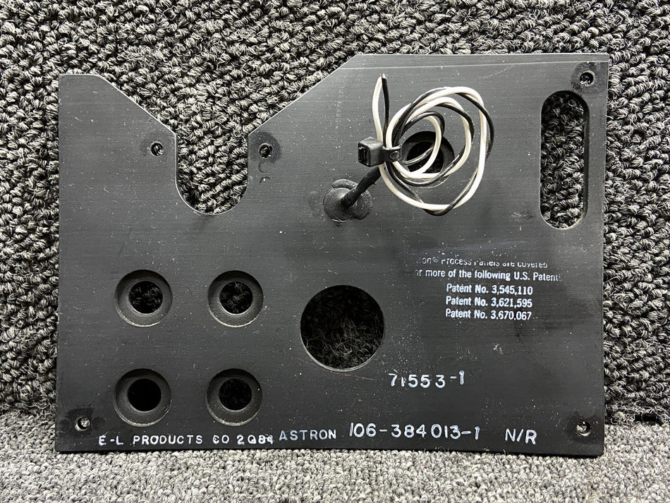 71553-1 (Alt: 106-384013-1) E-L Products Electroluminescent Panel RH