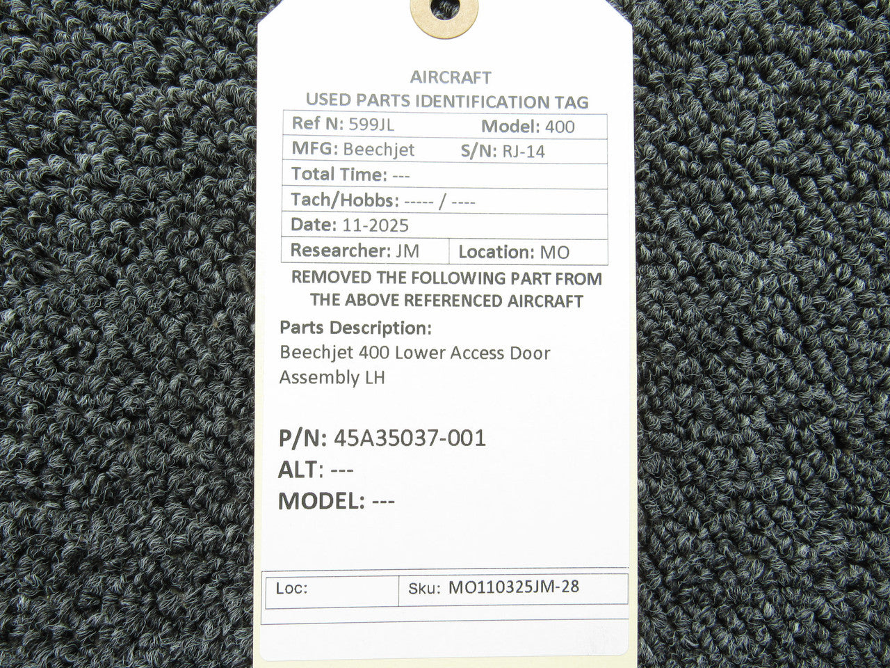 45A35037-001 Beechjet 400 Lower Access Door Assembly LH – BAS Part