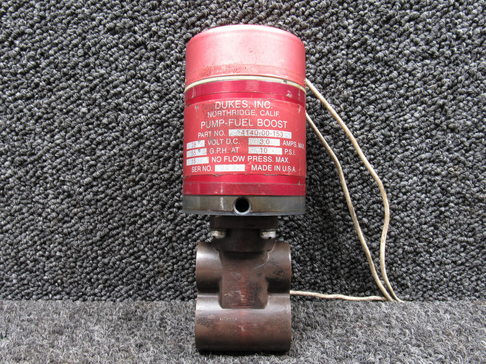 4140-00-153 Dukes Fuel Boost Pump (28V, 3A, 10PSI)