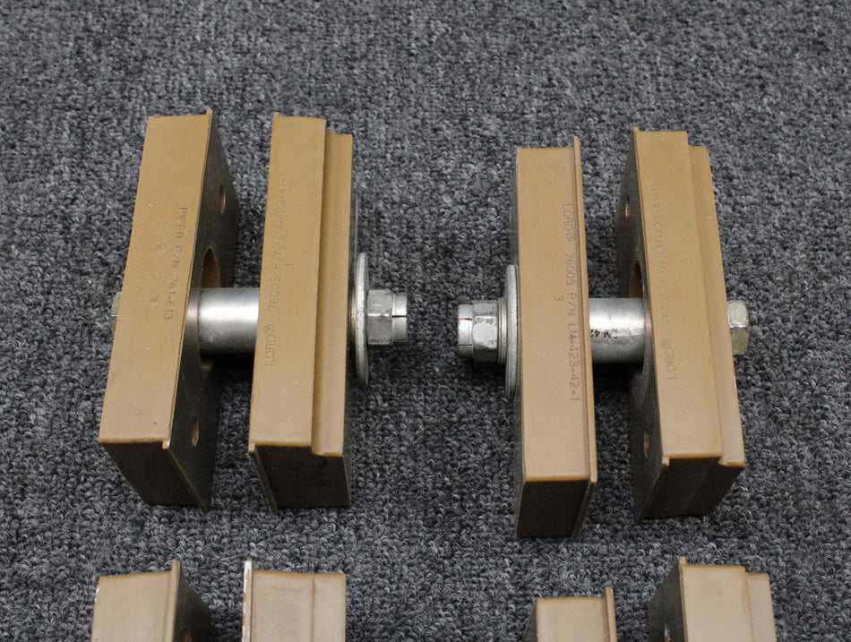 LM-423-41, LM-423-42 Pratt and Whitney PT6A-42A Lord Engine Shock Mount Set of 5