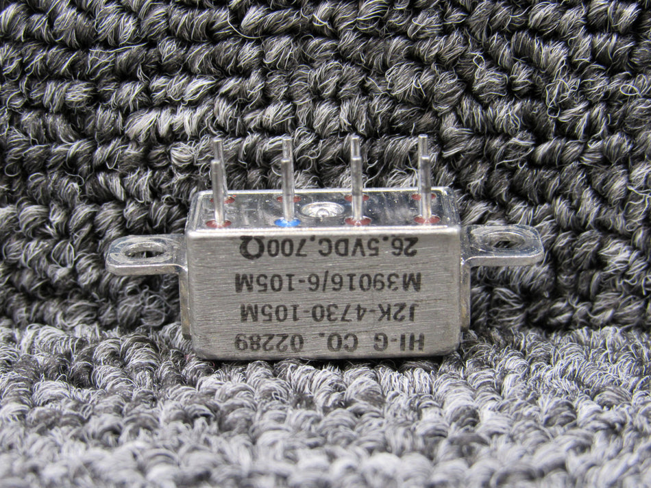 M39016-6-105M HI-G Relay 26.5V, 700 Ohms