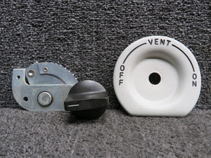 361-000-12, 1520 Mooney M20R Overhead Cabin Air Vent Handle Assembly