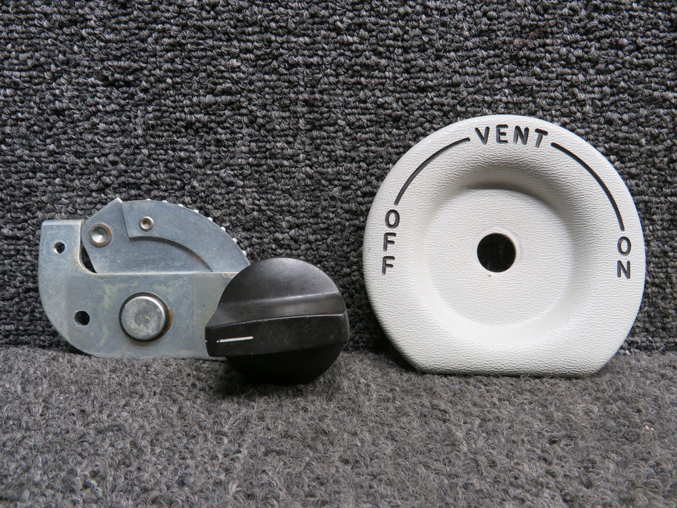 361-000-12, 1520 Mooney M20R Overhead Cabin Air Vent Handle Assembly