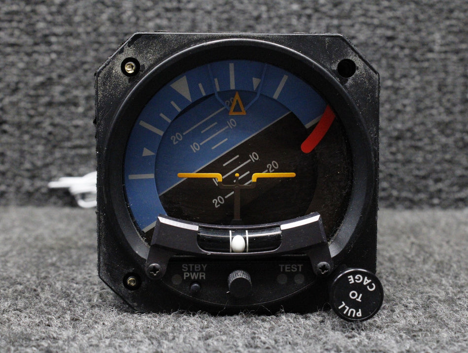 4300-411 Mid-Continent Attitude Indicator with Battery, Mods, Lighted (10-32V)