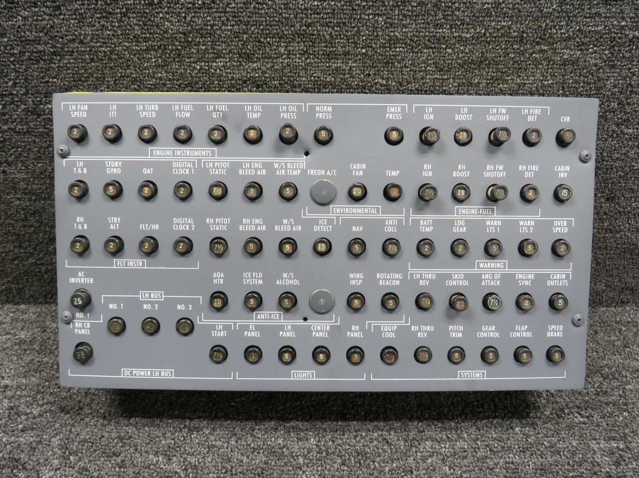 keepページ 6518117-99 Cessna Citation 560 V Circuit Breaker Panel Assembly LH