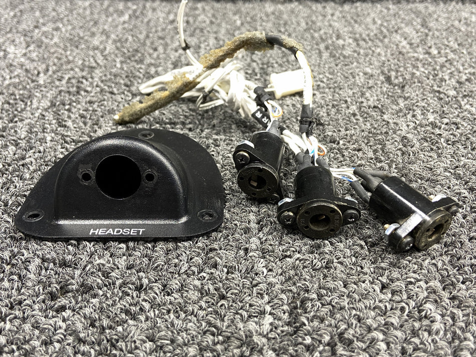 Robinson R44II Headset Microphone Jack Set