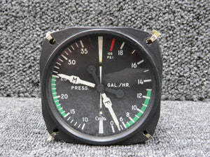 6080-C0207 United Instruments Dual Manifold and Fuel Pressure Indicator