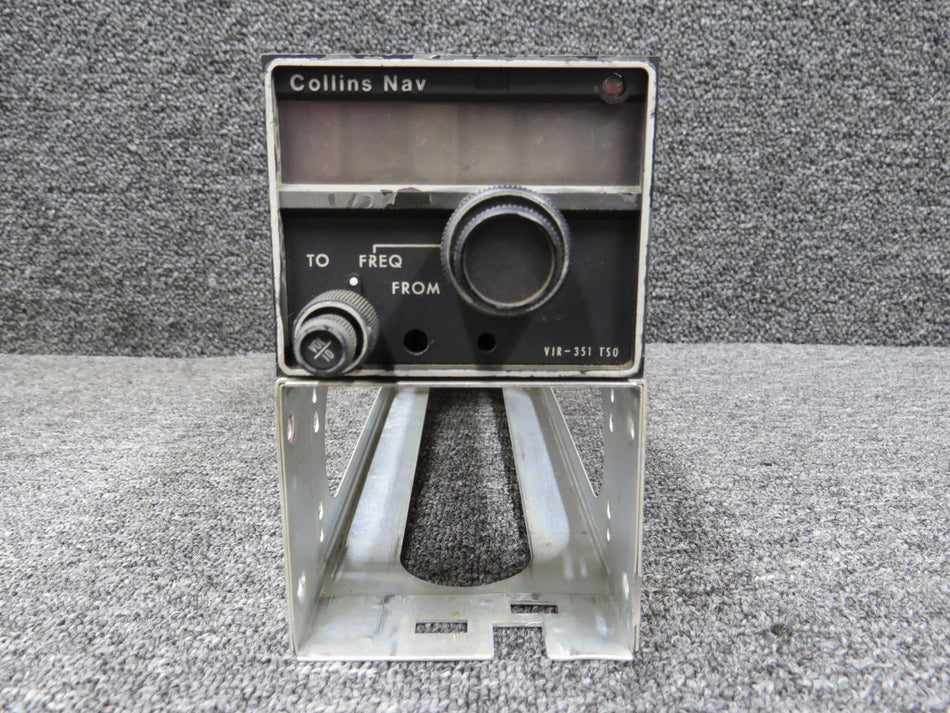 622-2080-011 Collins VIR-351 Navigation Receiver Radio w Tray & Mod (Volts: 14)