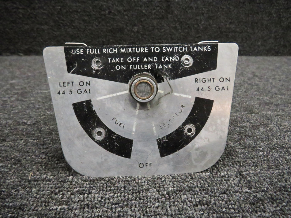 1205031-2 Cessna 210J Fuel Selector Bracket and Placard