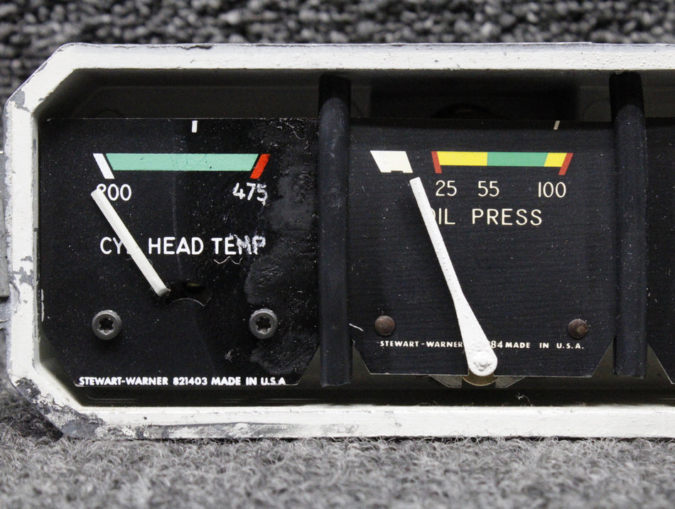 95241-026 Piper PA32RT-300T Instrument Cluster Assembly (No Cover, 12V)