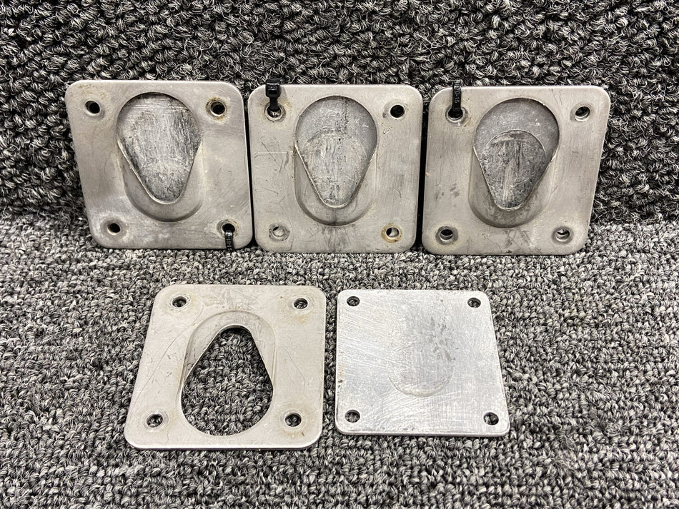 68094-003, 68096-000 Piper PA32RT-300T Aft Seat Attach Plate Set of 4