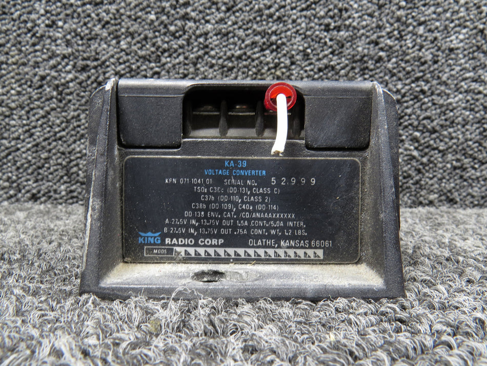 071-1041-01 King Radio Corp. KA-39 Voltage Converter