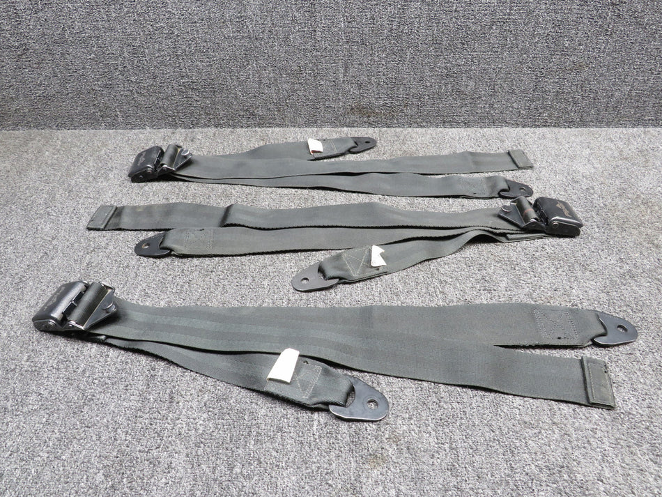 564-878 Piper PA34-220T Center Lap Belt Assembly Set of 3