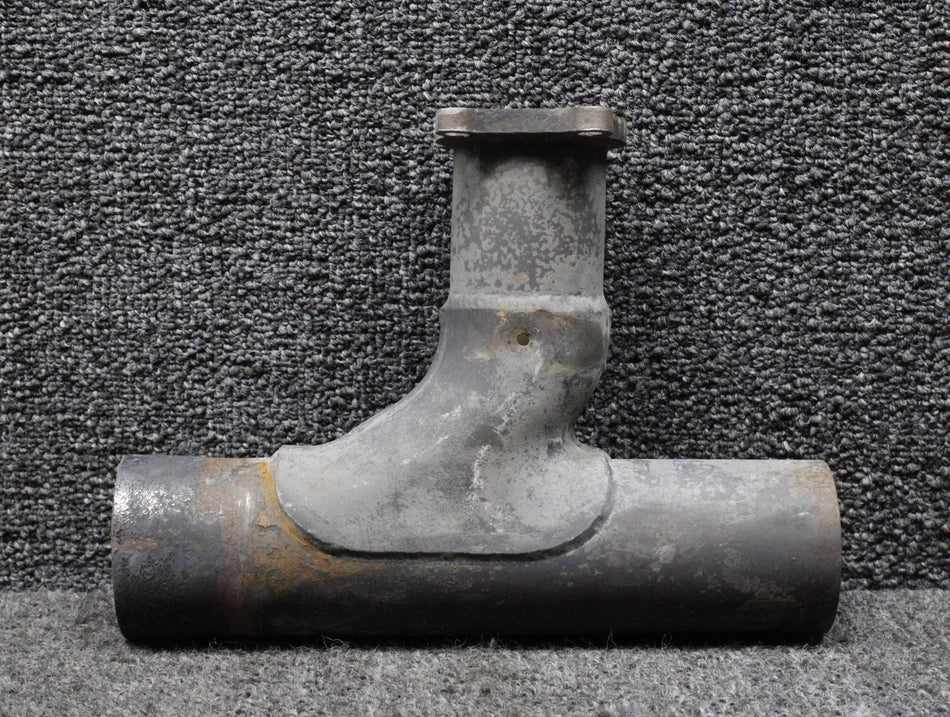 654325 Continental TSIO-550-B Exhaust Riser Tee LH with Probe Hole