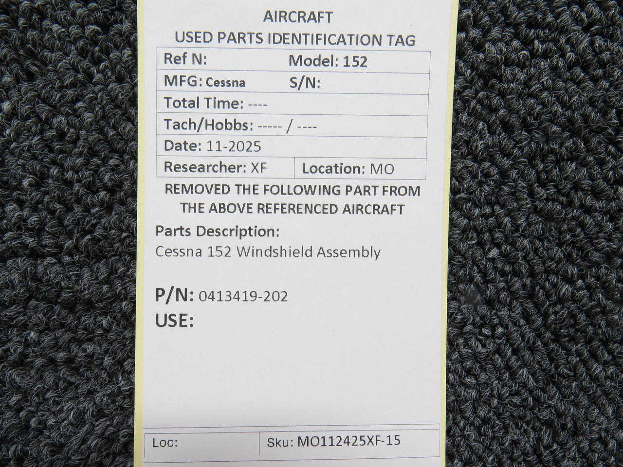 0413419-202 Cessna 152 Windshield Assembly – BAS Part Sales