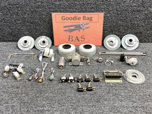 Piper PA24-250 Goodie Bag Set with Switches, Locks, Relay Solenoid