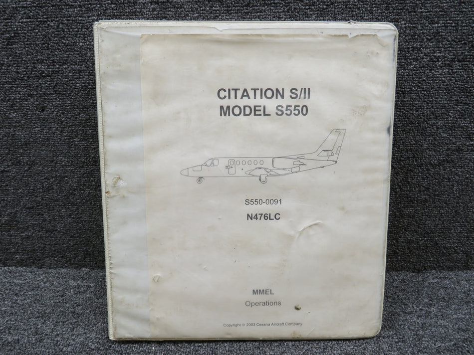 S550-0091 MMEL Operations 2005 Cessna Citation S-II Flight Operations