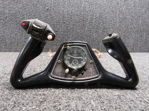 90-522000-15 Beechcraft KA-E90 Control Wheel Pilot w 12Hr Clock (Damaged)