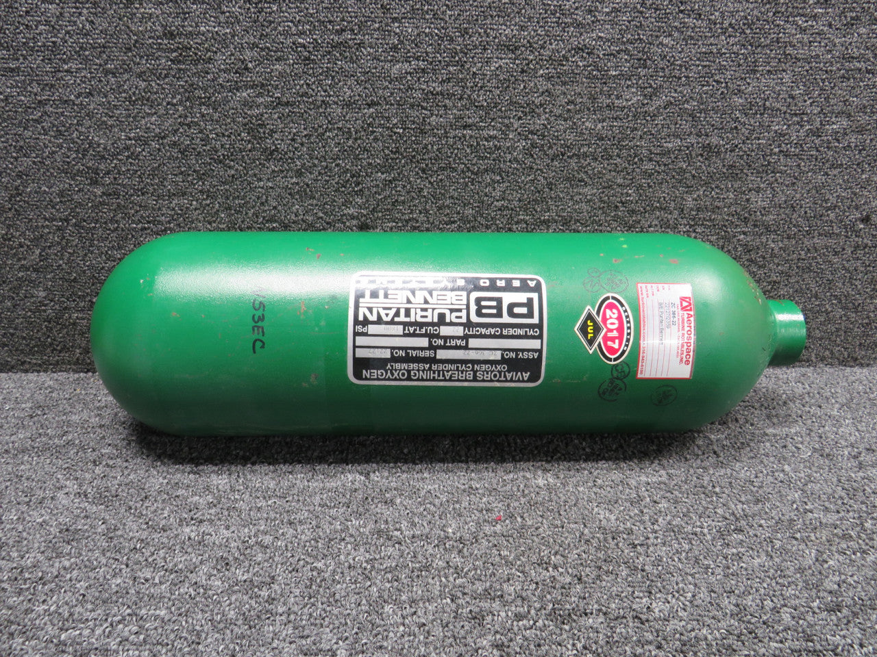 airページ ZC366-22 Puritan-Bennett Aviators Oxygen Tank – BAS Part Sales