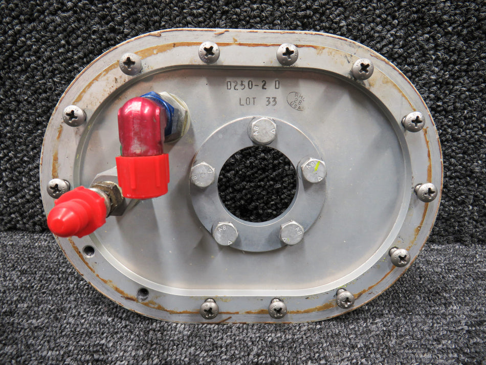 D250-2, B254-3 Robinson R44 Auxiliary Fuel Tank Cover and Strainer Assembly