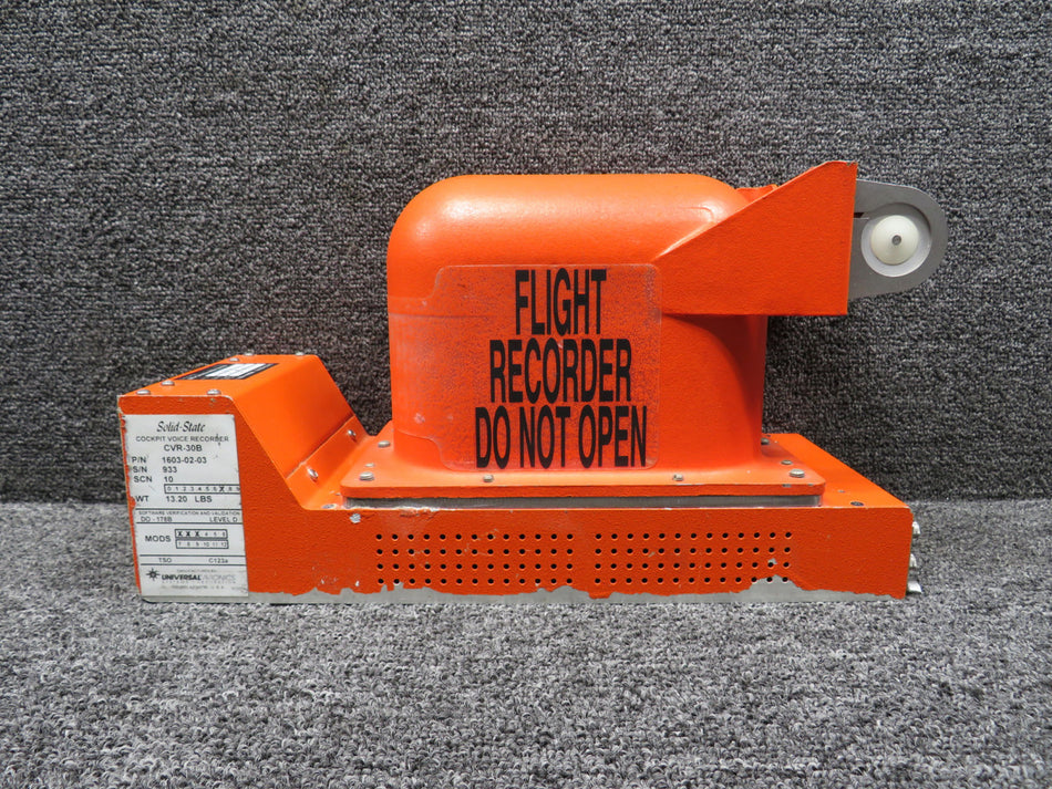 1603-02-03 Universal Avionics Solid-State CVR-30B Cockpit Voice Recorder w Mods