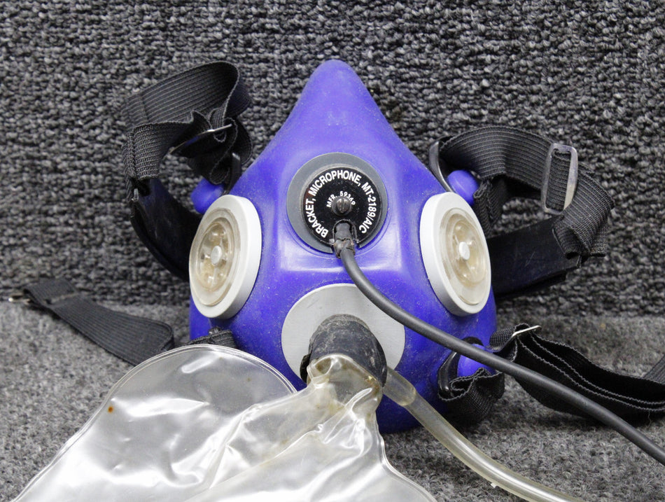 Piper PA-31T Aerox Oxygen Mask with Mic, Bag, and Flow Meter