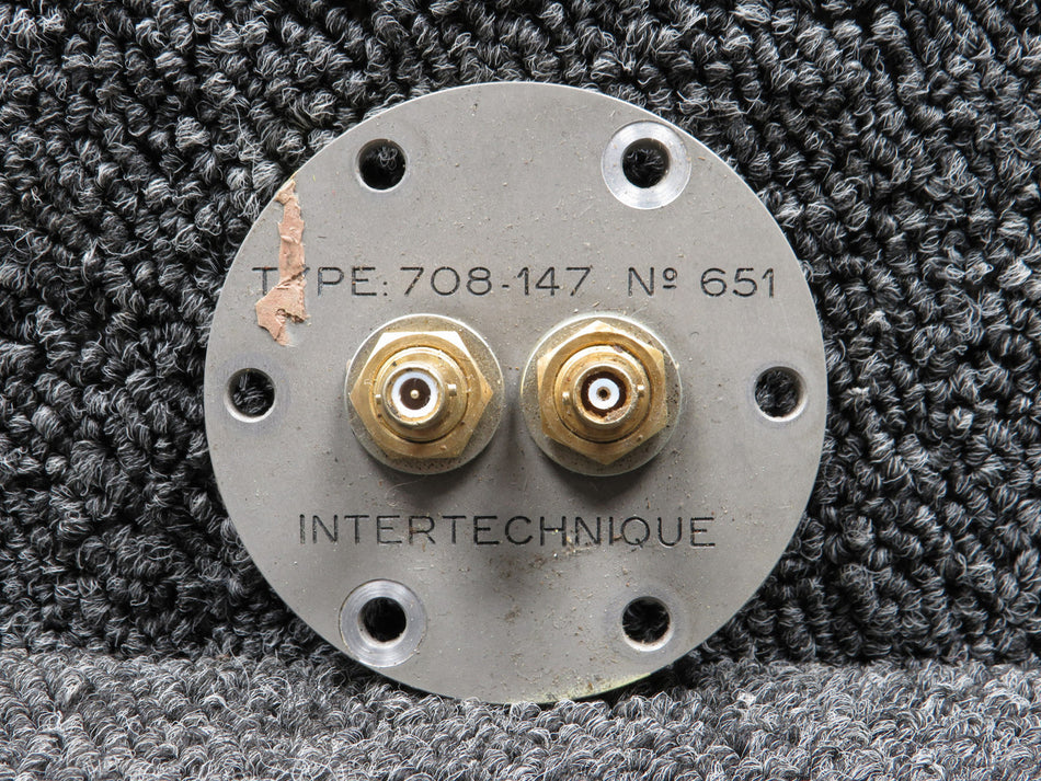 708-147 Intertechnique Pressure Bulkhead Cable Connector