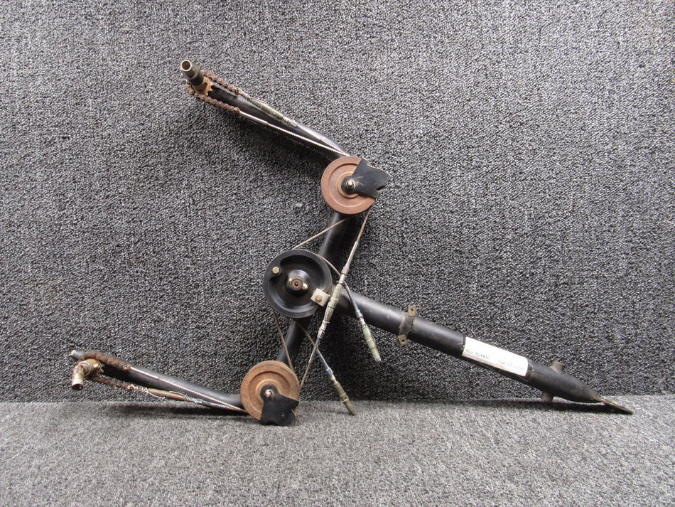 0560006-6 Cessna 172M Control Yoke Assembly with Pulleys, Less Sprockets