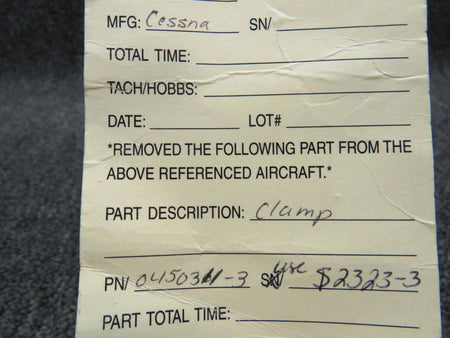0450311-3 (Use: S2323-3) Cessna Clamp BAS Part Sales | Airplane Parts