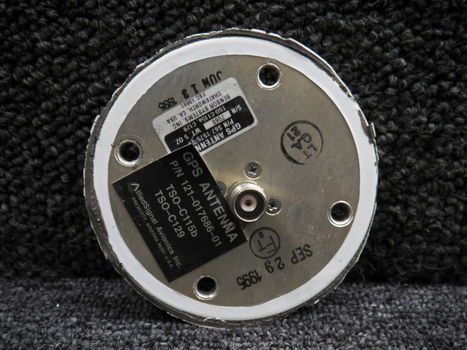 S67-1575-39 (Alt: 121-017686-01) Sensor Systems, Allied Signal GPS Antenna