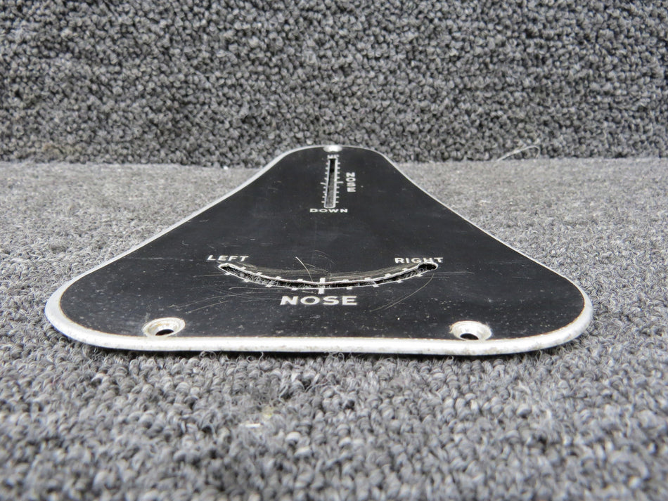 17441-003 Piper PA-23-150 Tail Trim Indicator Placard