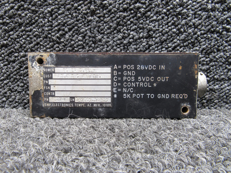 PS274A Atlantic Aviation Power Supply (Volts: 28)