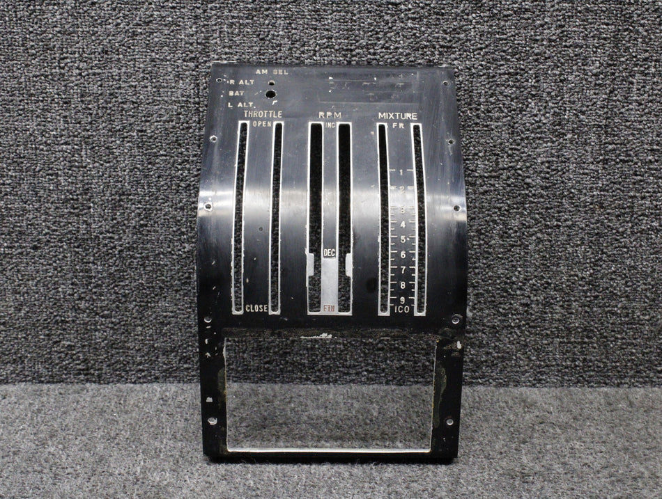 0861107-10 (Use: 0861107-22) Cessna 310L Control Quadrant Cover