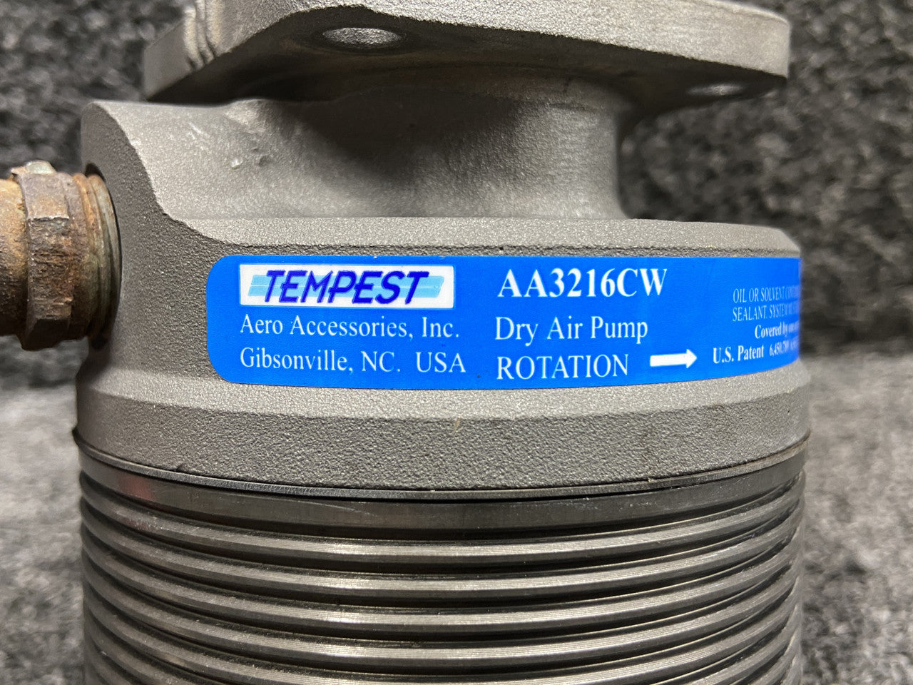 AA3216CW Continental IO-470-VO Tempest Dry Air Pump Assembly (Core